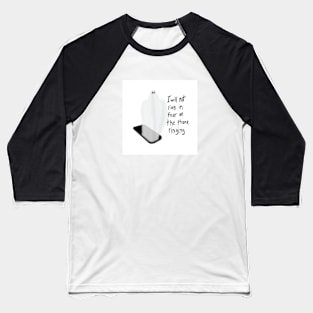 Phone Ghost Baseball T-Shirt